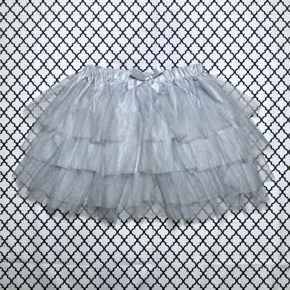 Beautiful Hot Topic Sliver Gray Glitter Tutu Skirt